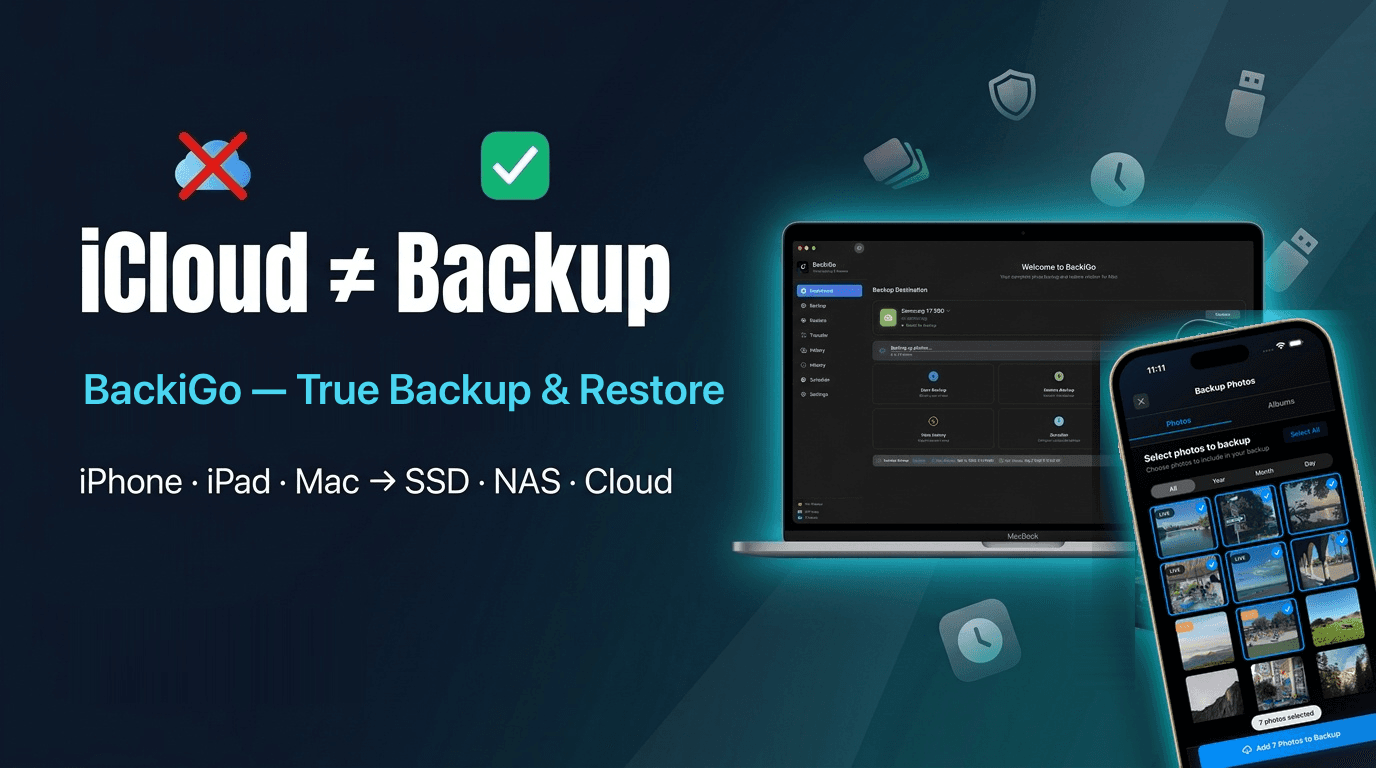 BackiGo — True Backup & Restore